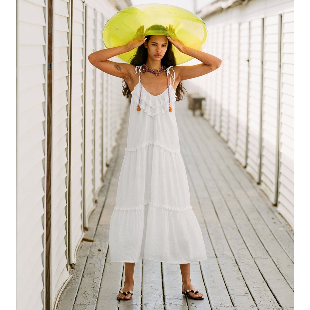 Zara Mini Dress with Ruffles